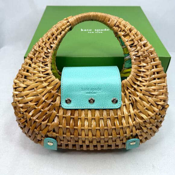 Kate Spade Santiago Plantation Wicker Mini Bag - Picture 2 of 16